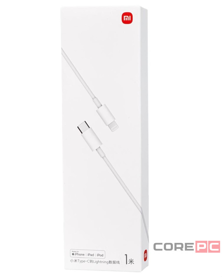 Usb Кабель-зарядка Xiaomi Type-C на Lightning 1м CTL01ZMC белый
