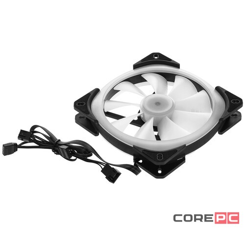 Вентилятор для корпуса Powercase ARGB Black (M21-14 ARGB) PWM Bulk