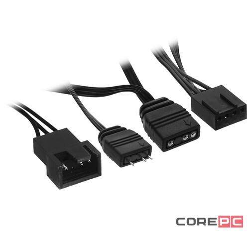 Вентилятор для корпуса Powercase ARGB Black (M21-14 ARGB) PWM Bulk