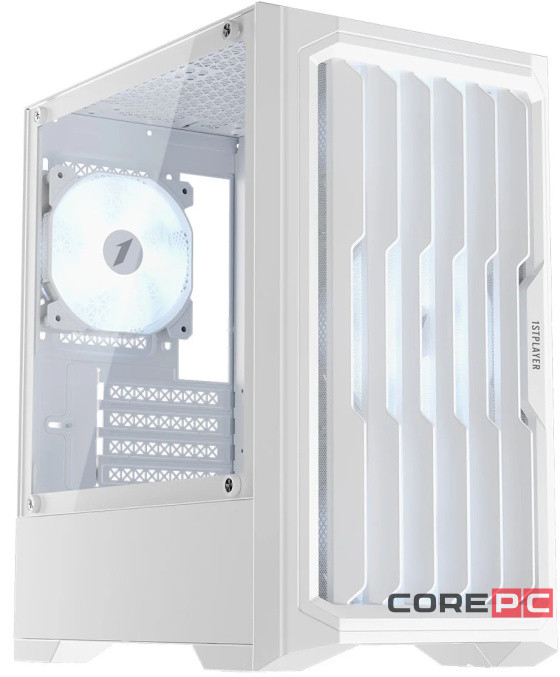 Компьютерный корпус 1STPLAYER BULLET HUNTER H2 ARGB White (H2-WH-4F7-W)
