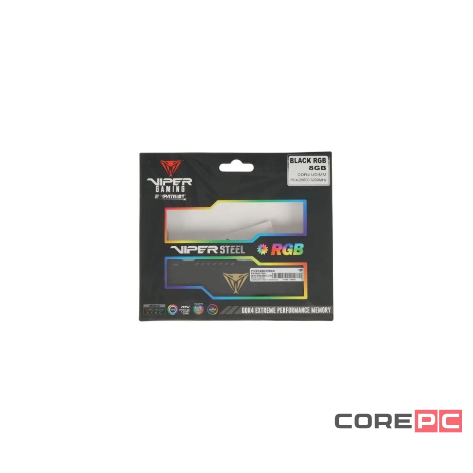 Оперативная память 8 Gb 3200 MHz PATRIOT VIPER STEEL (PVSR48G320C8)