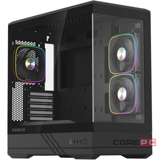 Компьютерный корпус Powercase GT3 TG ARGB Black (CMGT3B-A3)