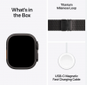 Apple Watch Ultra 2 (2024) 49mm Black Titanium Case with Black Titanium Milanese Loop (L)