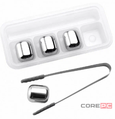 Охлаждающие камни для напитков Xiaomi Circle Joy Ice Cubes 4шт стальные (CJ- BK01) (серебристый)