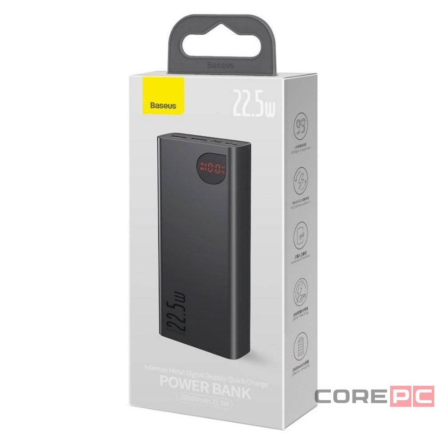 Powerbank Baseus Adaman 20000mAh 2USB 22.5W PPAD000101 черный