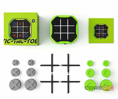 Игра Крестики-Нолики Giiker Tic-Tac-Toe Bolt зеленый