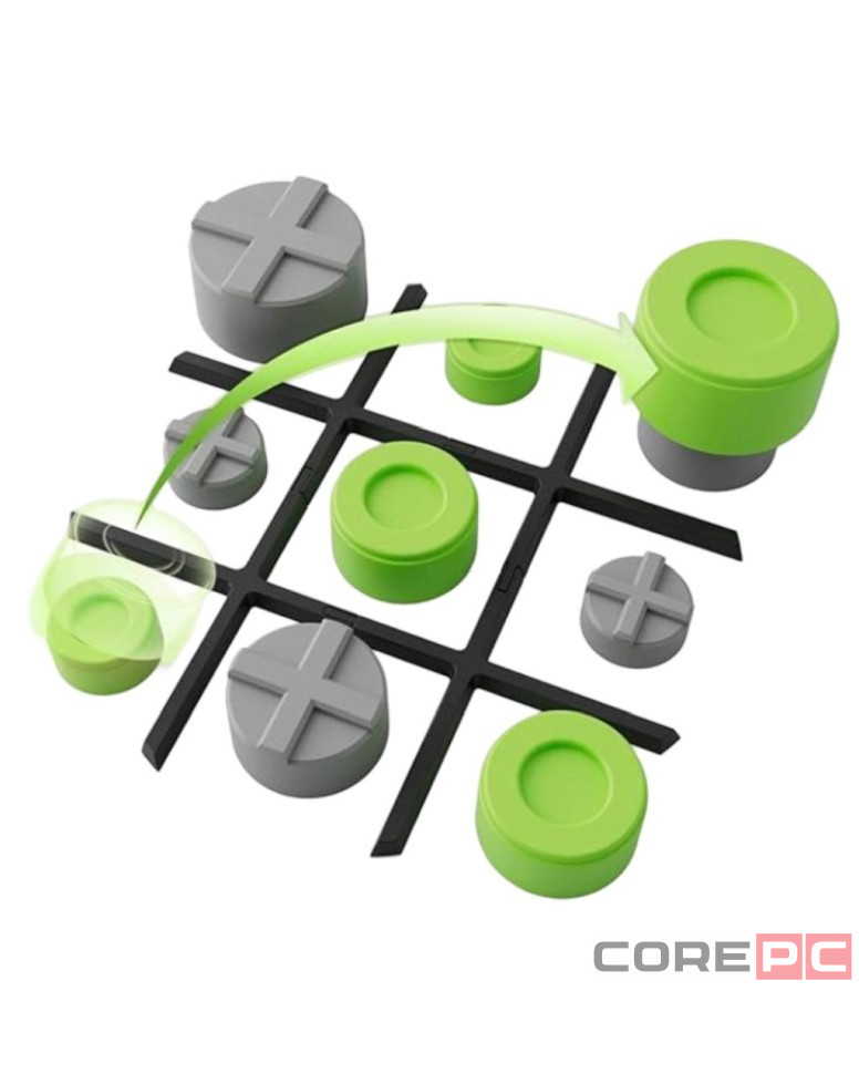 Игра Крестики-Нолики Giiker Tic-Tac-Toe Bolt зеленый