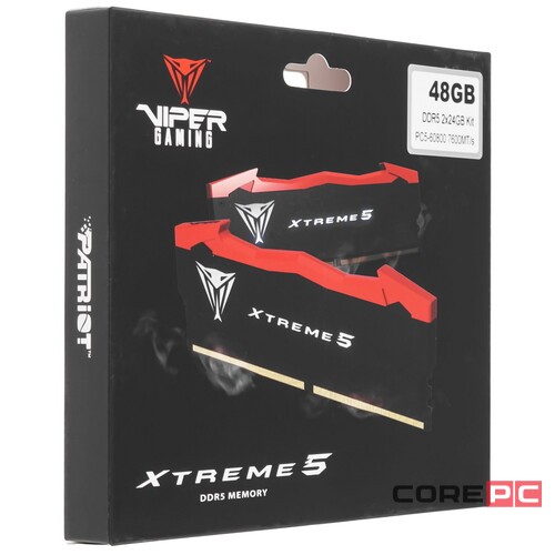 Оперативная память 48 Gb 7600 MHz PATRIOT XTREME 5 Black (PVX548G76C36K)