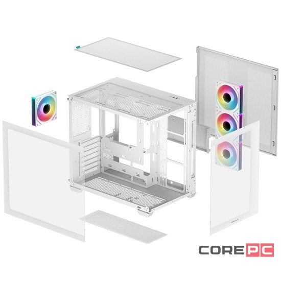 Компьютерный корпус Deepcool CG530 4F WH ARGB White
