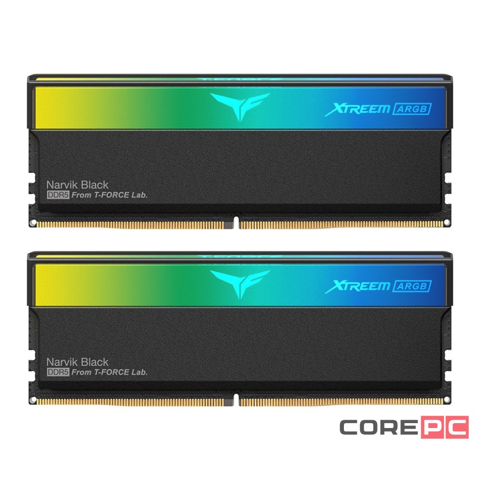 Оперативная память 32 Gb 6400 MHz Team Group T-FORCE Xtreem ARGB Narvik Black (FF9D532G6400HC32ADC01)