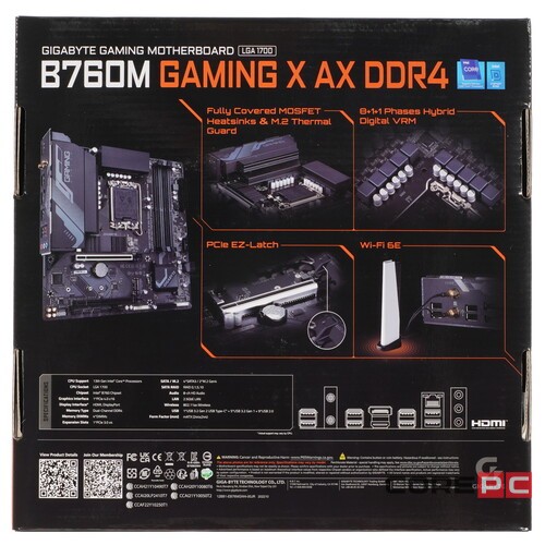 Материнская плата Gigabyte B760M GAMING X AX DDR4