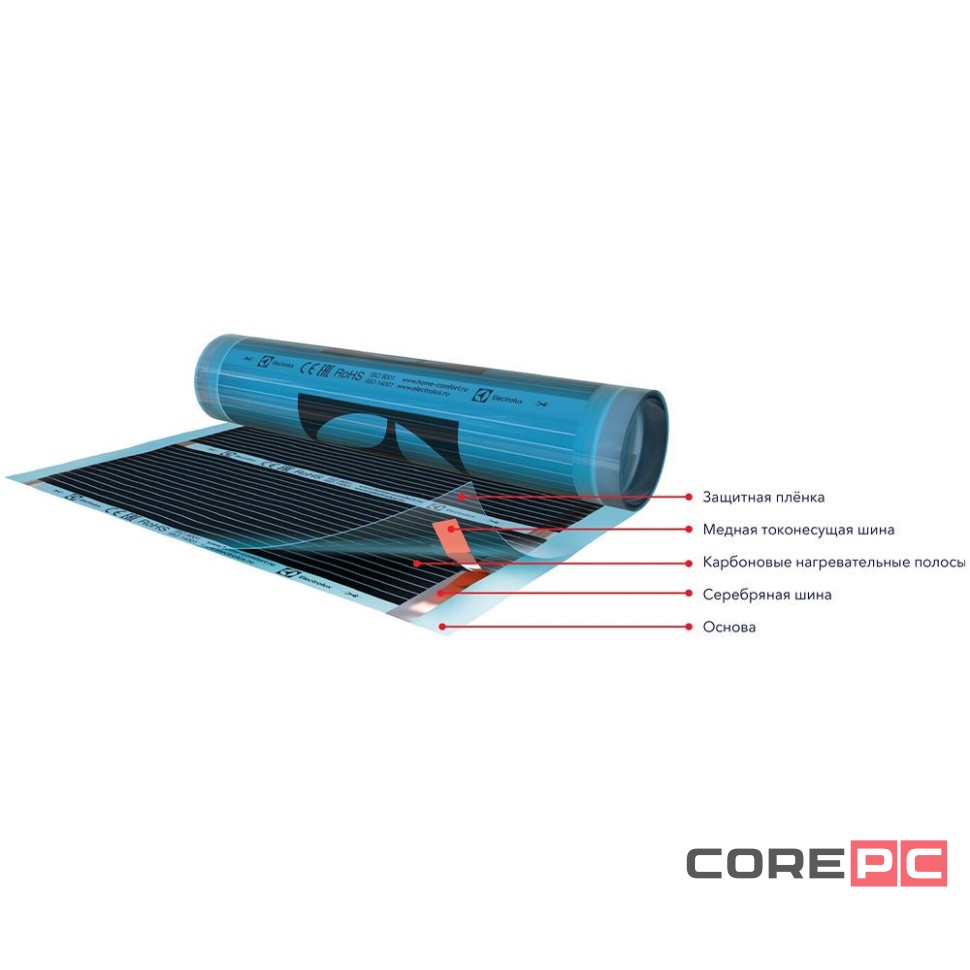 Пленка инфракрасная нагревательная Electrolux ETS 220-5 (комплект теплого пола)