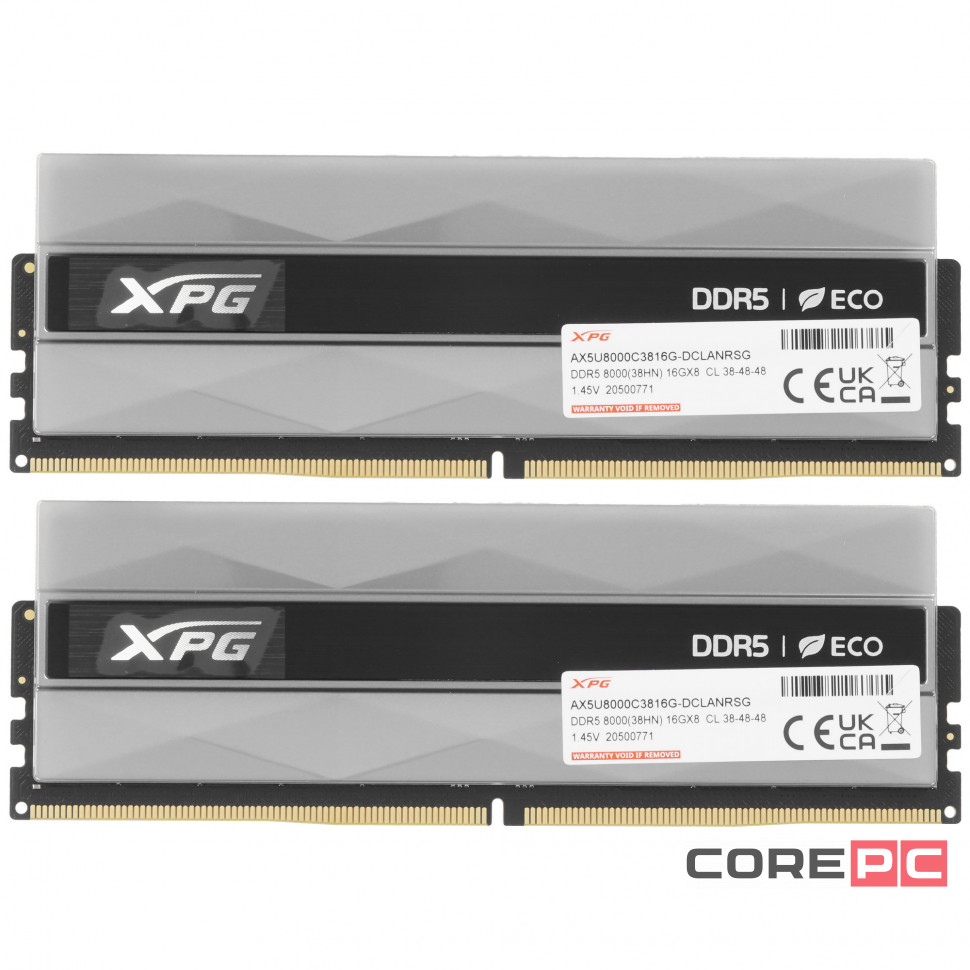 Оперативная память 32 Gb 8000 MHz ADATA XPG LANCER Neon RGB (AX5U8000C3816G-DCLANRSG)