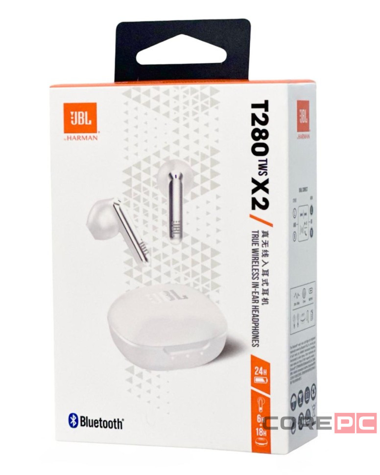 Беспроводные наушники TWS JBL T280 X2 серебристые