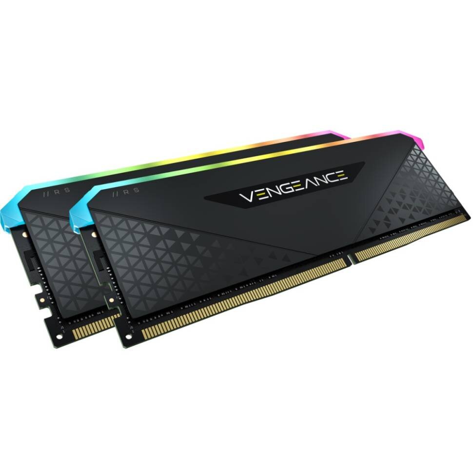 Оперативная память 32 Gb 3600 MHz Corsair VENGEANCE RGB RS Black (CMG32GX4M2D3600C18)