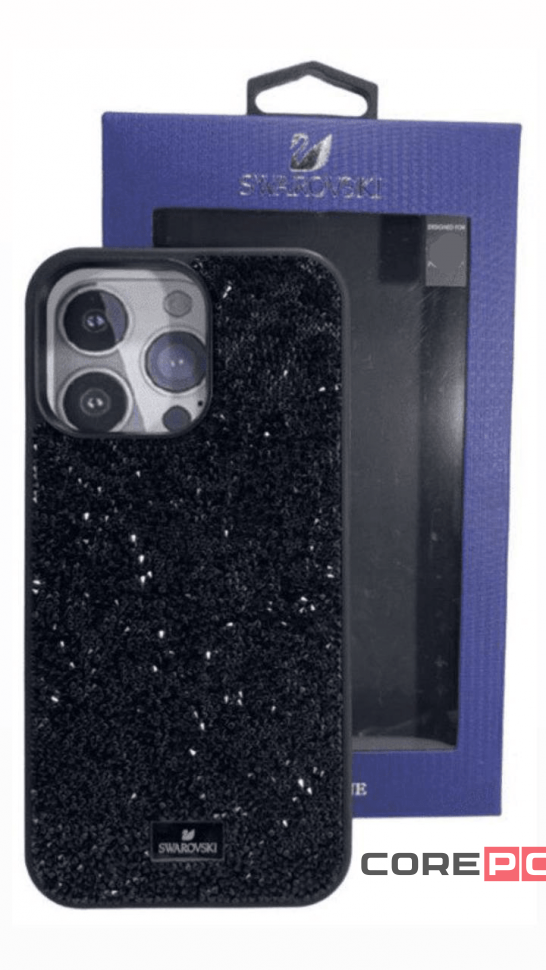 Накладка для i-Phone 14 Pro 6.1 Swarovski чёрный