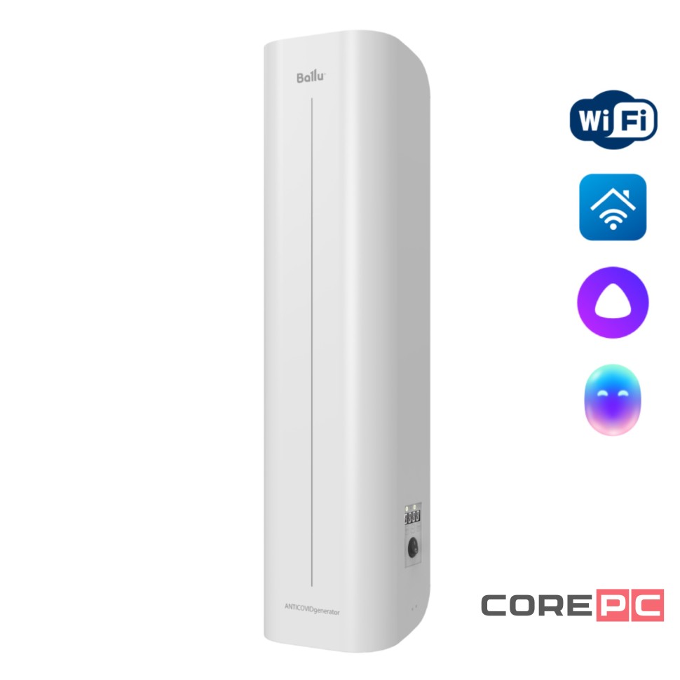 Бактерицидный рециркулятор Ballu RDU-60D WiFi ANTICOVIDgenerator, white