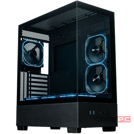 Компьютерный корпус XASTRA Q500 6ARGB-FG-C10-UC ARGB Black (Q500-6FG12A-C10-UC)