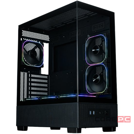 Компьютерный корпус XASTRA Q500 6ARGB-FG-C10-UC ARGB Black (Q500-6FG12A-C10-UC)