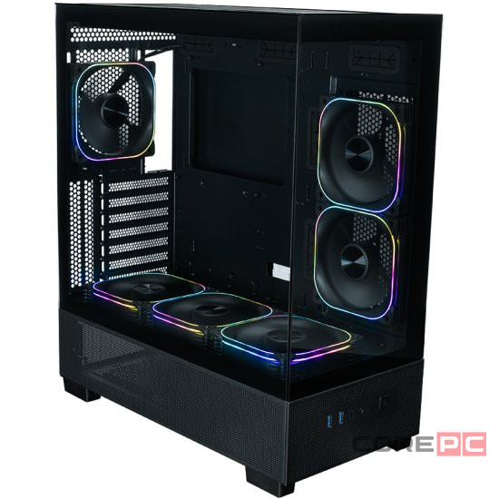 Компьютерный корпус XASTRA Q500 6ARGB-FG-C10-UC ARGB Black (Q500-6FG12A-C10-UC)