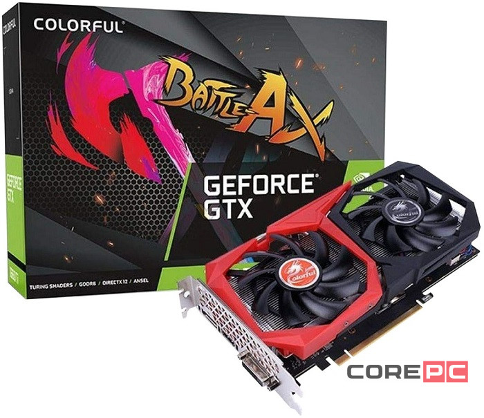 Видеокарта Colorful (GTX 1650 SUPER NB 4G-V) GeForce GTX 1650 SUPER 4GB