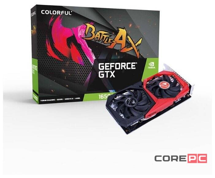 Видеокарта Colorful (GTX 1650 SUPER NB 4G-V) GeForce GTX 1650 SUPER 4GB