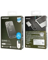Powerbank магнитный с MagSafe Momax Q. Mag X2 20000mAh/индикатор заряда IP133CND черный