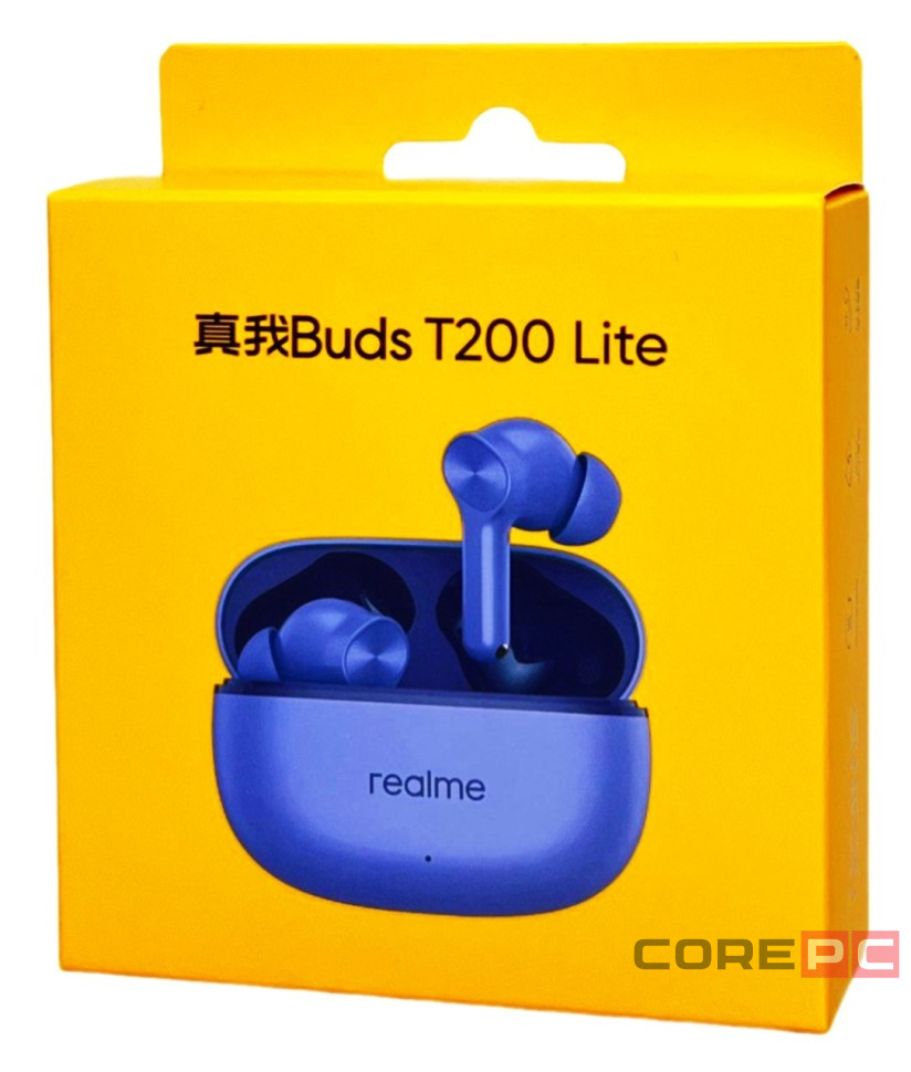 Беспроводные наушники TWS Realme Buds T200 Lite фиолетовые