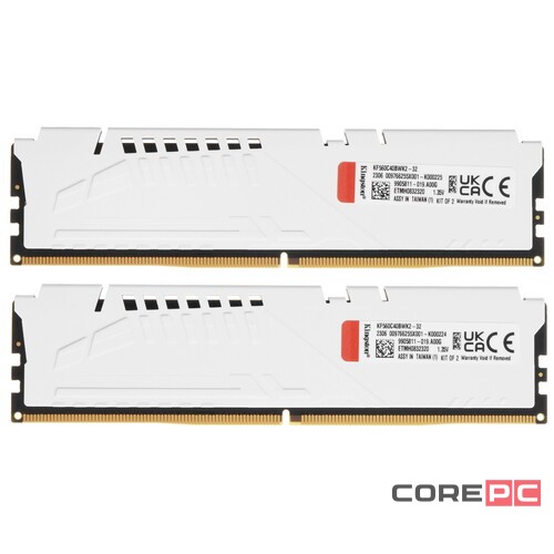 Оперативная память 32 Gb 6000 MHz Kingston FURY Beast White (KF560C40BWK2-32)