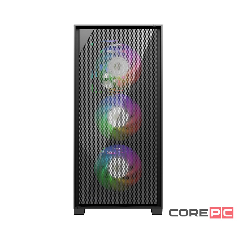 Компьютерный корпус 1STPLAYER DK D6 LED Black (D6-BK-4F1)