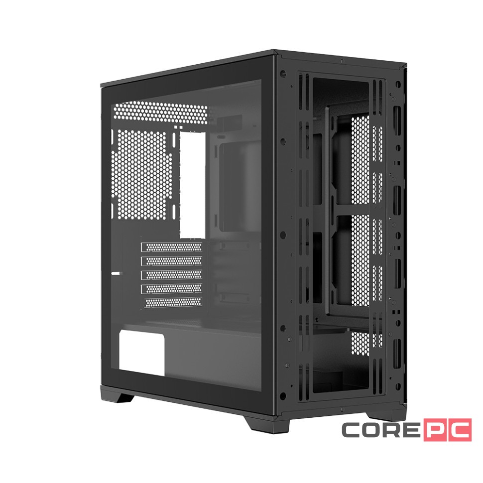 Компьютерный корпус 1STPLAYER DK D6 LED Black (D6-BK-4F1)