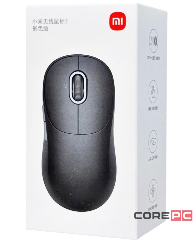Мышь беспроводная компьютерная Xiaomi Wireless Mouse 3 (XMWXSB03YM) Темно-серый