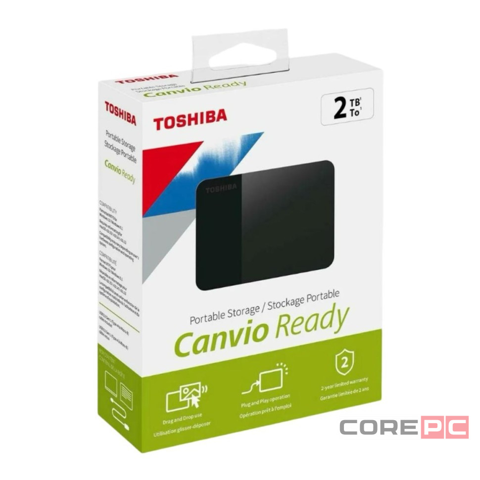 Внешний HDD Toshiba Canvio Basics 2TB (HDTB520EK3AA) черный