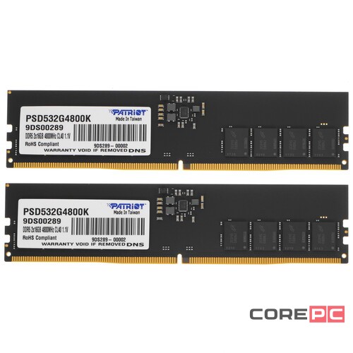 Оперативная память 32 Gb 4800 MHz PATRIOT (PSD532G4800K)