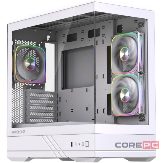 Компьютерный корпус Powercase GT3 TG ARGB White (CMGT3W-A3)