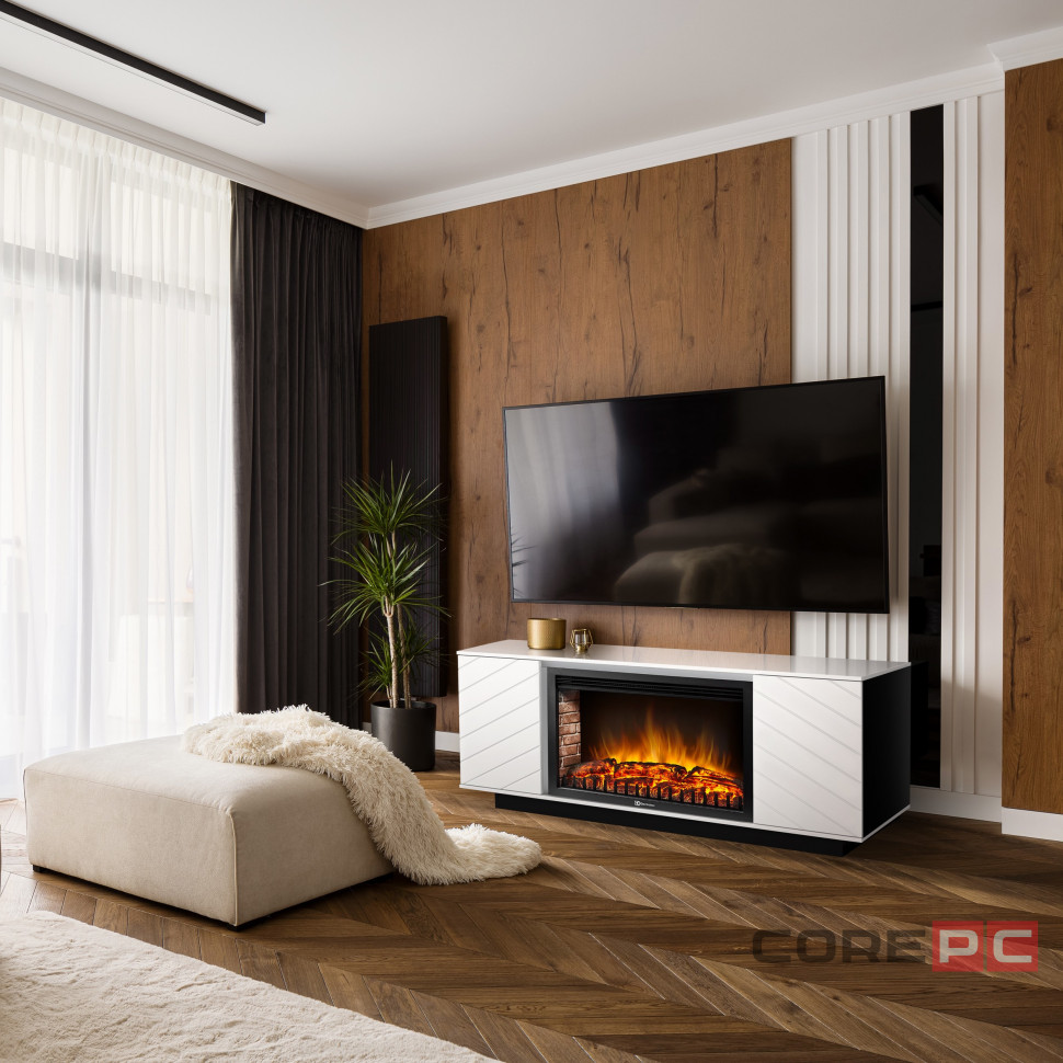Портал Firelight Como 30 белый, черный, р/в