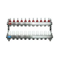 Группа коллект. VIEIR 1х11х3/4quot; с расходомер, дренаж. кр, воздухоотвод., нерж. сталь VR113-11A