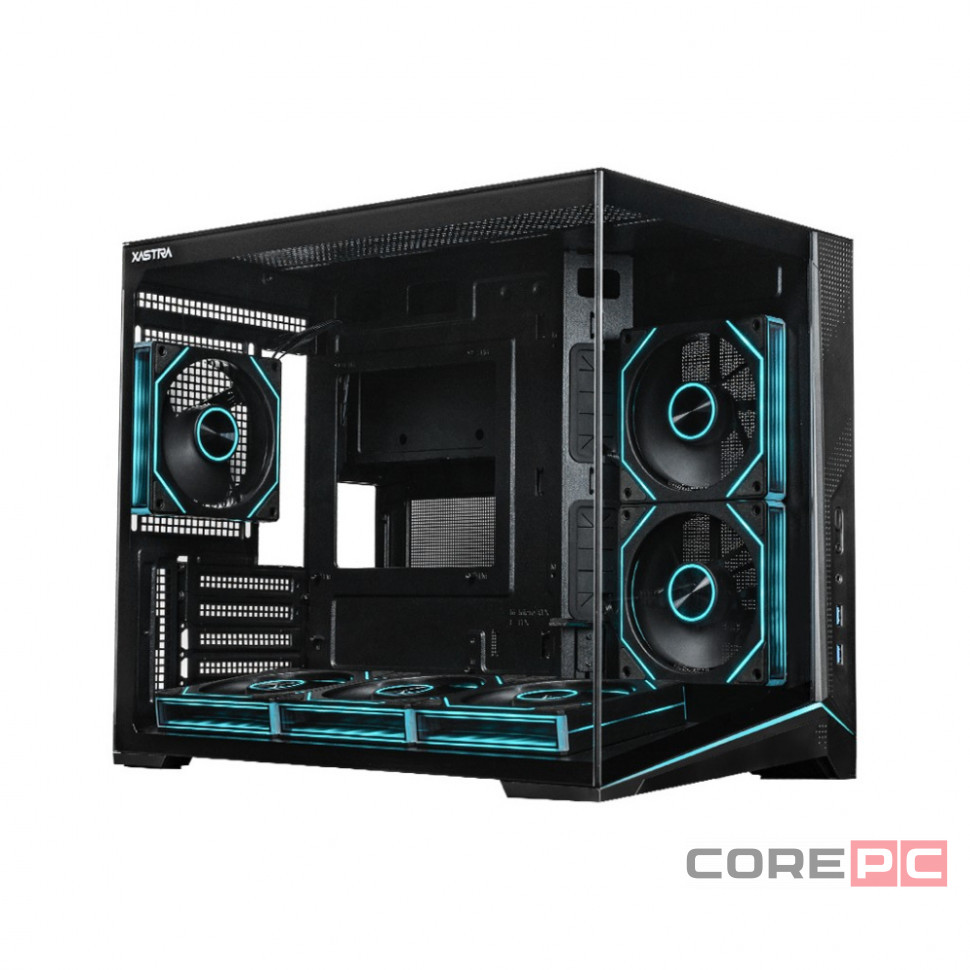 Компьютерный корпус XASTRA QW505M 6ARGB-FN-C10 Black (QW505M-6FN12A-C10)