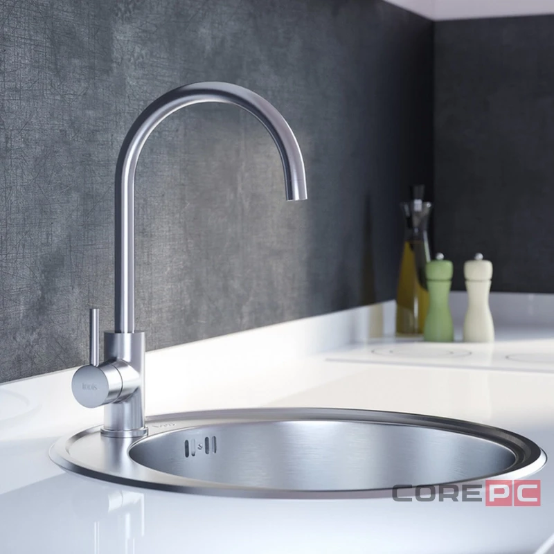 Смеситель для кухни Iddis K05STJ0i05, рычажное управление, цвет сатин