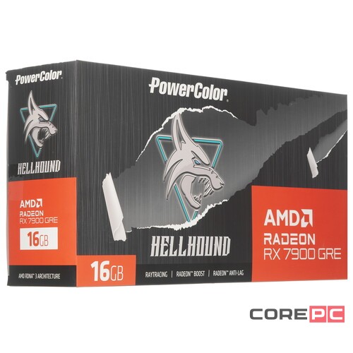 Видеокарта PowerColor (RX 7900 GRE 16G-L/OC) Radeon RX 7900 GRE 16GB Red Devil