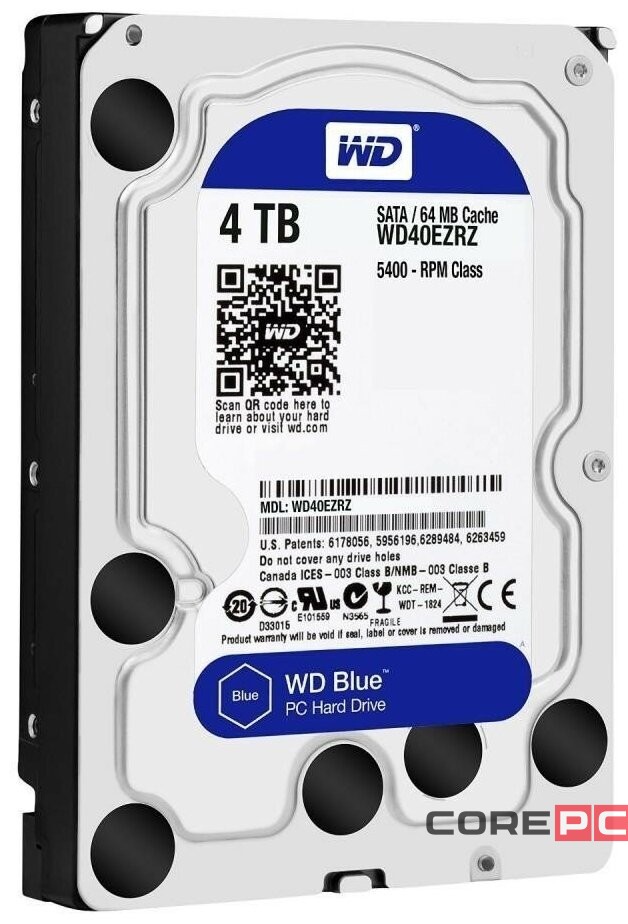 Жесткий диск Western Digital 4000 Gb WD40EZAZ