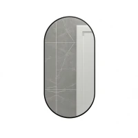 Зеркало MIXLINE Мираж 500х1000 ШВ ал. профиль ЧЕРНЫЙ
