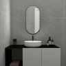 Зеркало MIXLINE Мираж 500х1000 ШВ ал. профиль ЧЕРНЫЙ