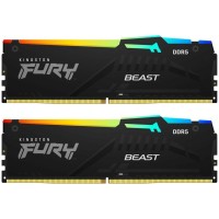 Оперативная память 32 Gb 5600 MHz Kingston FURY Beast RGB Black (KF556C40BBAK2-32)