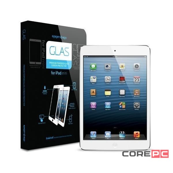 Защитное стекло Spigen GLAS Protector для Apple iPad mini /mini 2/mini 3 цветное (белый) (SGP10124)