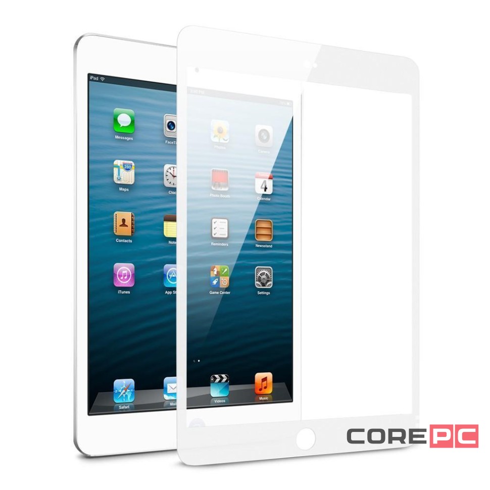 Защитное стекло Spigen GLAS Protector для Apple iPad mini /mini 2/mini 3 цветное (белый) (SGP10124)
