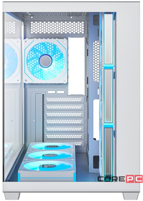 Компьютерный корпус XASTRA QW500 7ARGB-C10-UC White (QW500-7FM12A-C10-UC-WH)