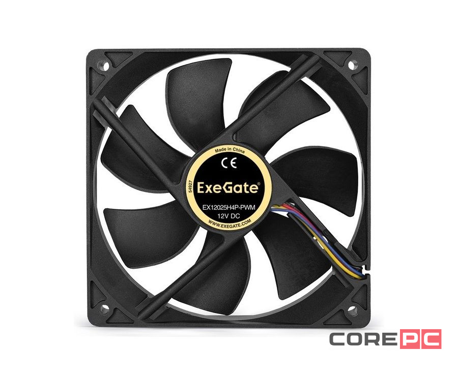Вентилятор для корпуса ExeGate 12В DC (EX12025H4P)