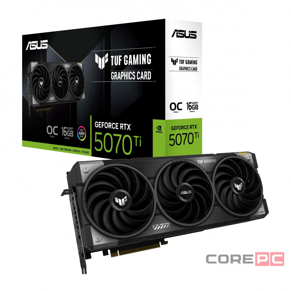 Видеокарта ASUS (TUF-RTX5070TI-O16G-GAMING) GeForce RTX 5070 Ti 16GB TUF GAMING OC 90YV0MD0-M0NA00