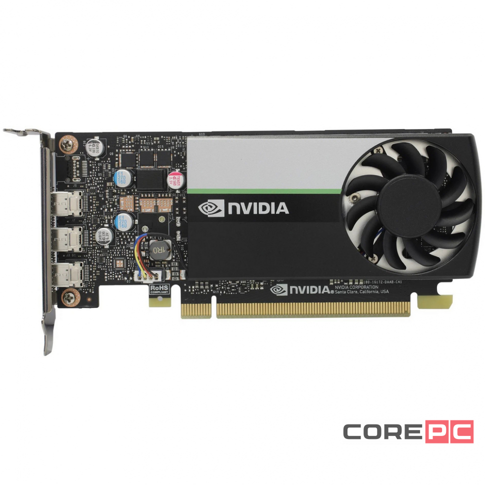 Видеокарта NVIDIA (900-5G172-2240-000||ATX+L) GeForce RTX T400 4G Quadro (with ATX and LP brackets)